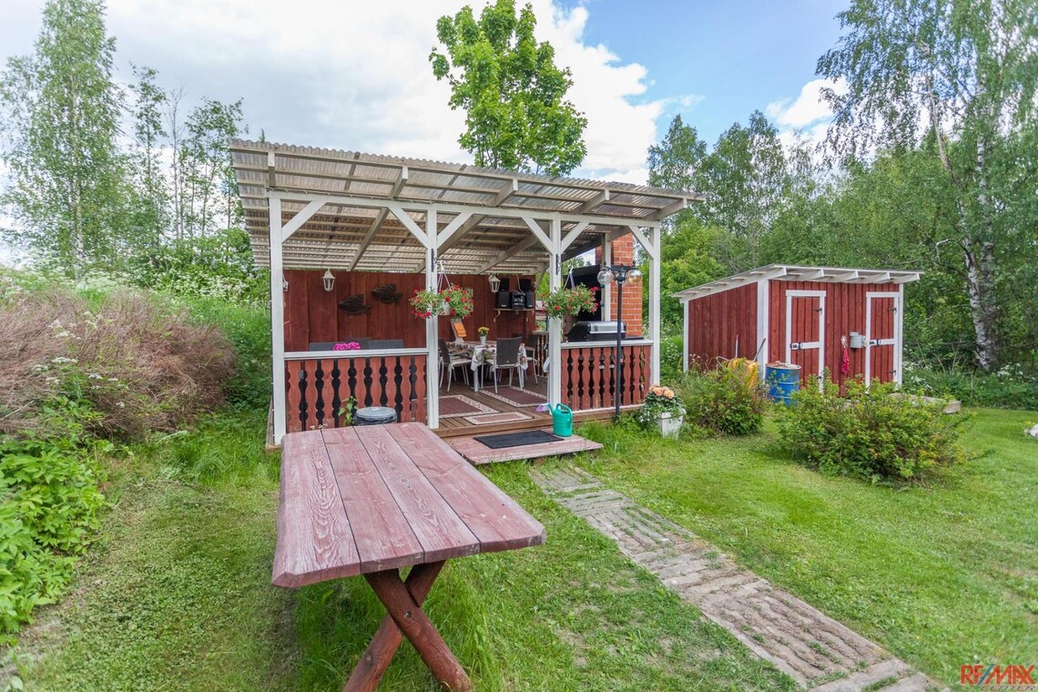 Kodikas kesäkeittiö pihamaalla Kodikas kesäkeittiö pihamaalla