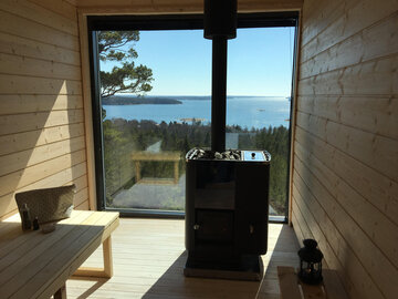 upea näköala sauna