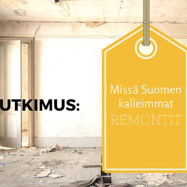 tutkimus: Suomen kalleimmat remontit