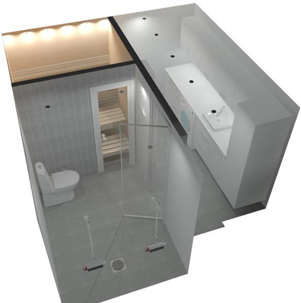 kylpyhuone, 3D-suunnitelma