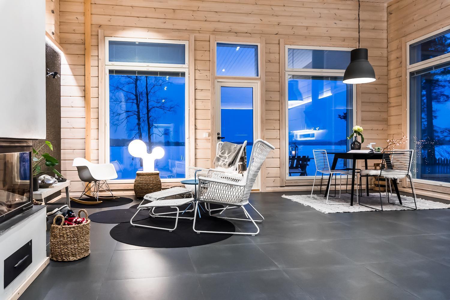 Vapaa-ajan asunnot Oulu moderni olohuone