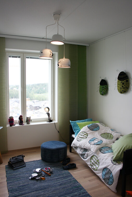 Lastenhuone kohteessa Kiertokoti, Asuntomessut 2014 Jyväskylä