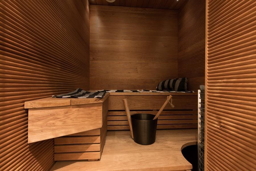 Pieni moderni sauna