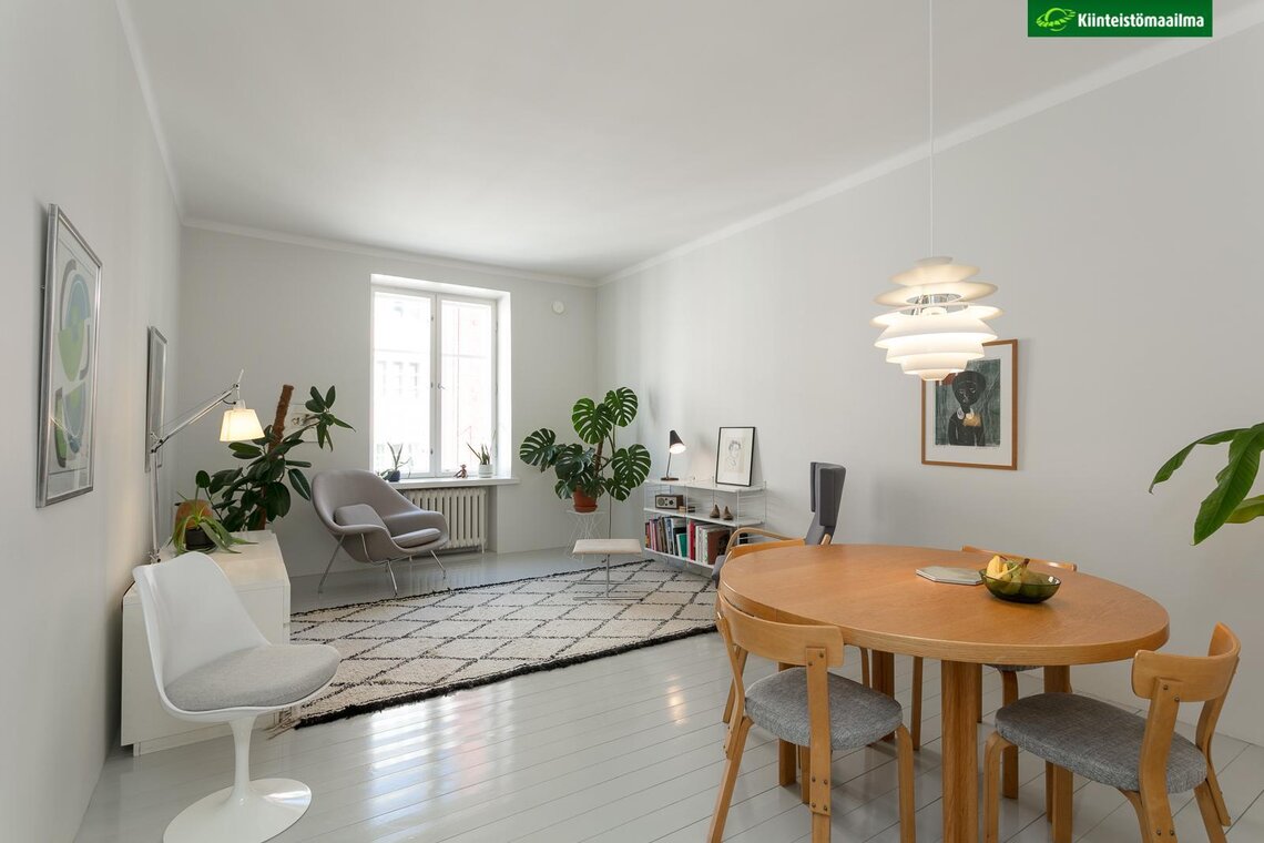 Skandinaavista designia olohuoneen sisustuksessa