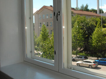 Yksiö Helsingistä, näkymät ikkunasta