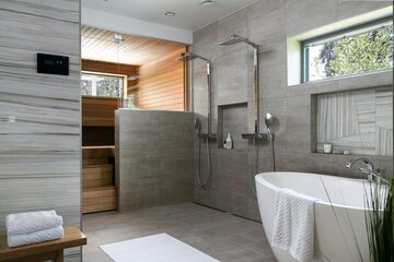 moderni tyyli kylpyhuoneessa