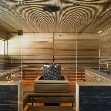 Suuri huvilan sauna